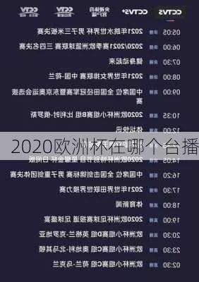 2020的欧洲杯在哪直播 2020欧洲杯在哪个台直播-第2张图片-www.211178.com_果博福布斯